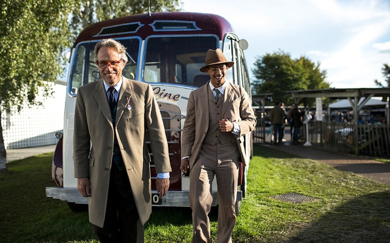 The Duke of Richmond at Goodwood Revival , a celebration of vintage fashion and motor cars