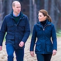 The Prince and Princess of Wales enjoy walks in the grounds at Windsor