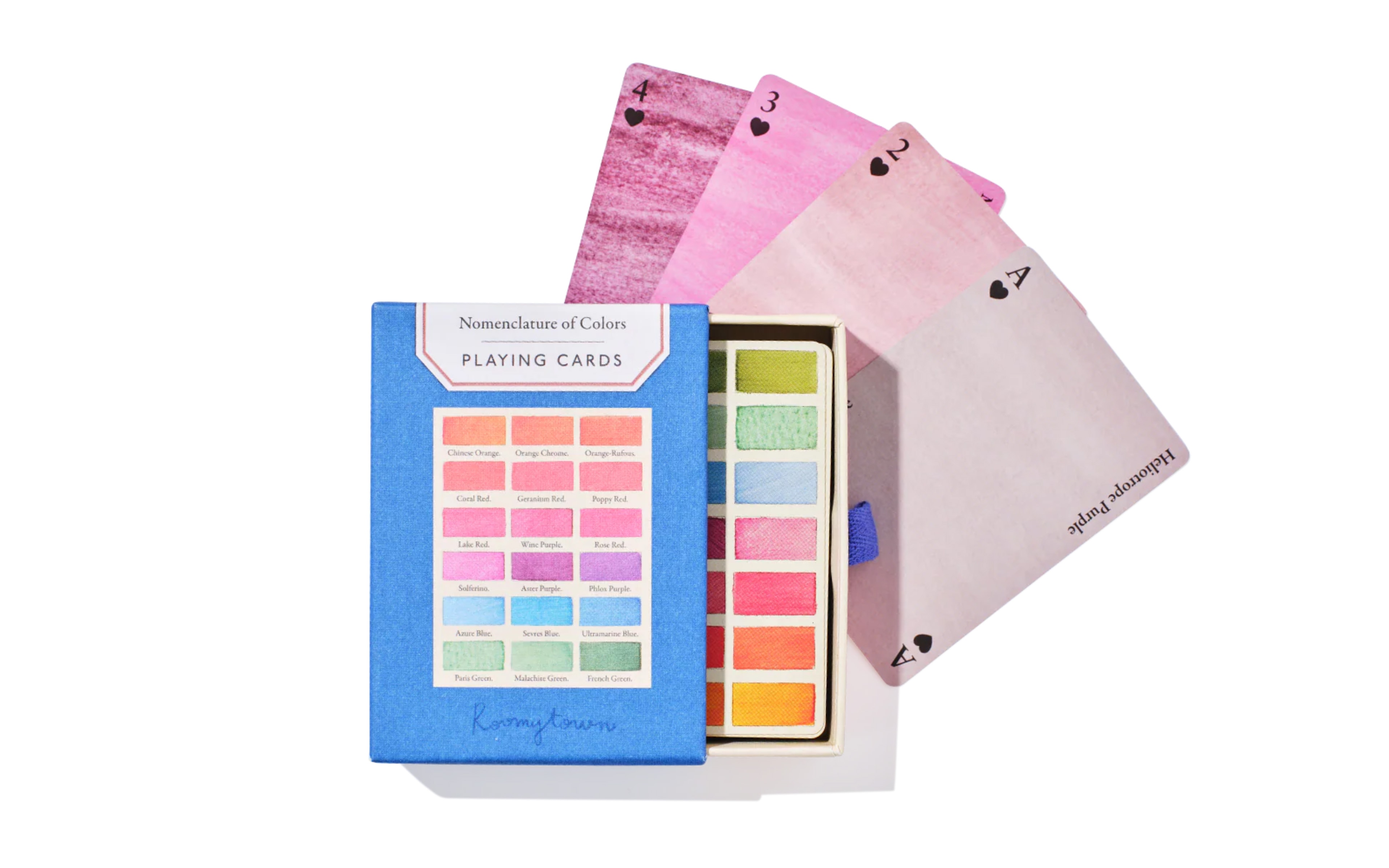 Watercolour Swatches Playing Card Set, Roomy Town